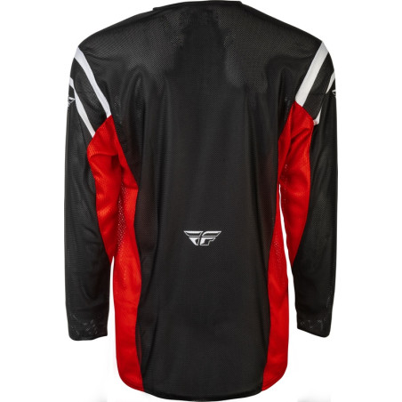 FLY RACING Kinetic Mesh Jersey - Scwharz/Rot