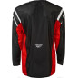 FLY RACING Kinetic Mesh Jersey - Scwharz/Rot
