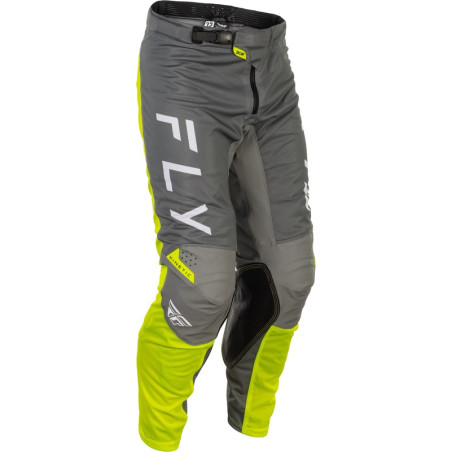 FLY RACING Kinetic Mesh Pants - Grey/Yellow - size 32