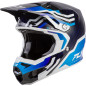 FLY RACING Formula S Carbon Byte Helm - Blau Carbon/Weiß