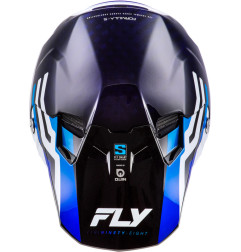 Casco FLY RACING Formula S Carbon Byte - Blue Carbon/blanco