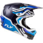 FLY RACING Formula S Carbon Byte Helm - Blau Carbon/Weiß
