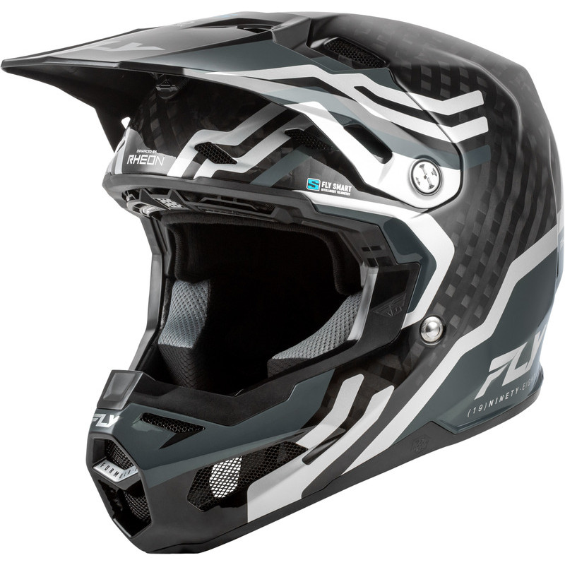 Casco FLY RACING Formula S Carbon Byte - Black Carbon/gris/plata Casco FLY RACING Formula S Carbon Byte - Black Carbon/gris/plata