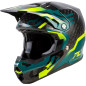 FLY RACING Formula S Carbon Byte Helm - Schwarz Carbon/Teal/Lime FLY RACING Formula S Carbon Byte Helm - Schwarz Carbon/Teal/Lime