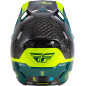 Casco FLY RACING Formula S Carbon Byte - Black Carbon/Teal/Lime Casco FLY RACING Formula S Carbon Byte - Black Carbon/Teal/Lime