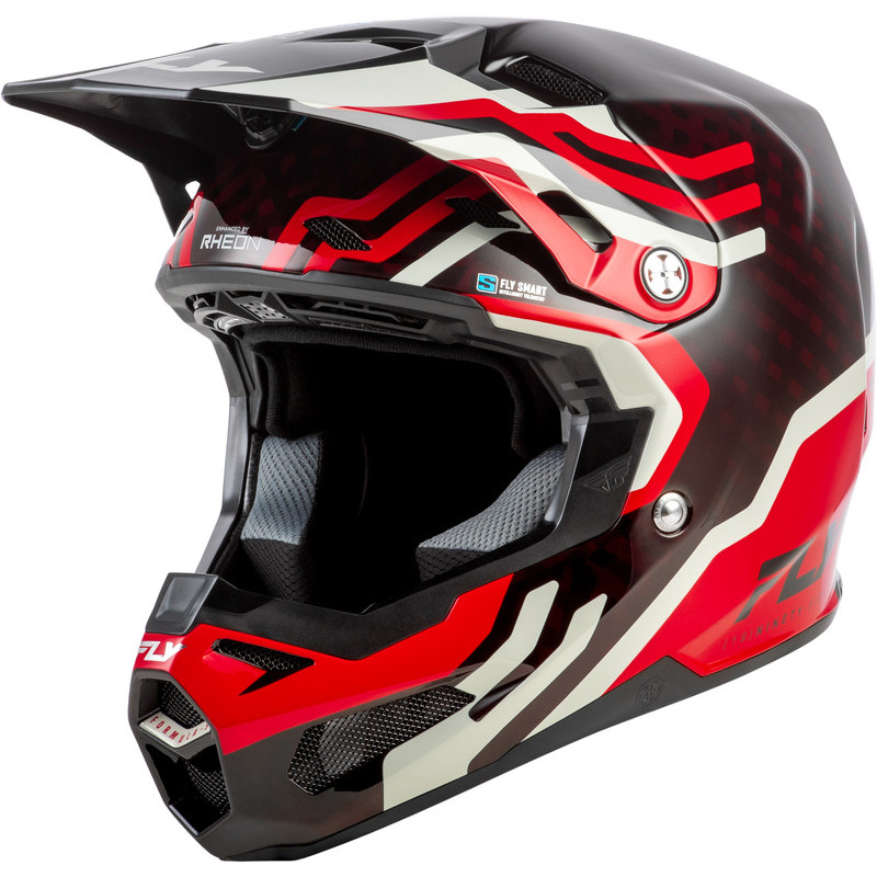 Casco FLY RACING Formula S Carbon Byte - Red Carbon/gris Casco FLY RACING Formula S Carbon Byte - Red Carbon/gris