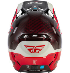 Casque FLY RACING Formula S Carbon Byte - Red Carbon/gris
