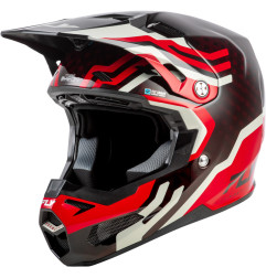 Casco FLY RACING Formula S Carbon Byte - Red Carbon/gris