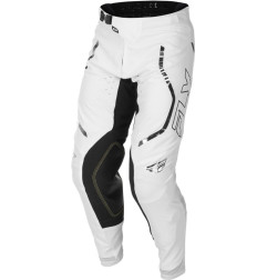 Pantalon FLY RACING Evolution DST Flash L.E. - blanc/argent