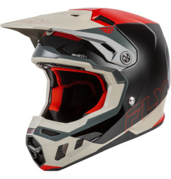 FLY RACING Formula CC Glide Helm - Schwarz/Rot/Grau