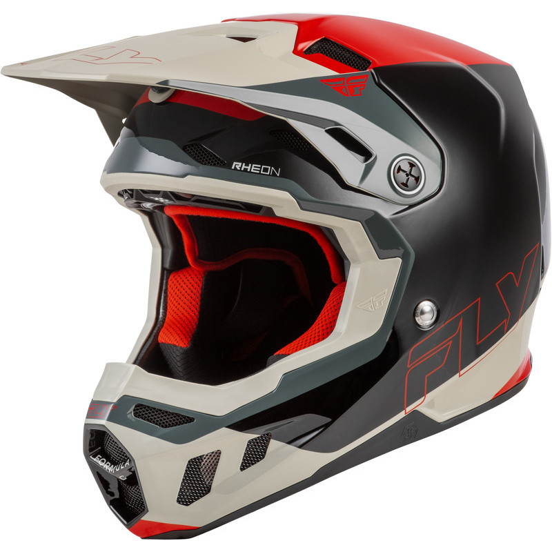 Casque FLY RACING Formula CC Glide - noir/rouge/gris Casque FLY RACING Formula CC Glide - noir/rouge/gris