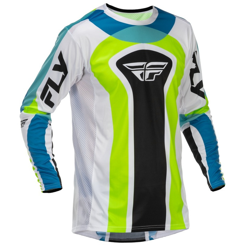FLY RACING Lite Current L.E. Jersey - Weiß/Lime/Blau