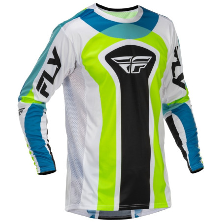 FLY RACING Lite Current L.E. Jersey - Weiß/Lime/Blau