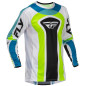 FLY RACING Lite Current L.E. Jersey - Weiß/Lime/Blau
