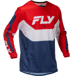FLY RACING Kinetic Jersey - Rot/Weiß/Blau