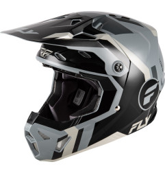 FLY RACING Formula CP Seal Helm - Schwarz/Grau