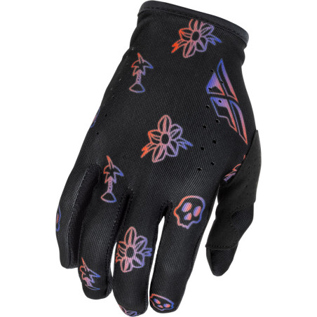 FLY RACING Lite Outline Special Edition Handschuhe - Schwarz/Rot/Lila