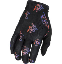 FLY RACING Lite Outline Special Edition Handschuhe - Schwarz/Rot/Lila