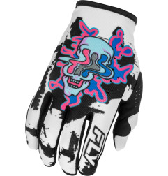 FLY RACING Lite Warp Special Edition Handschuhe - Weiß/Blau/Rosa