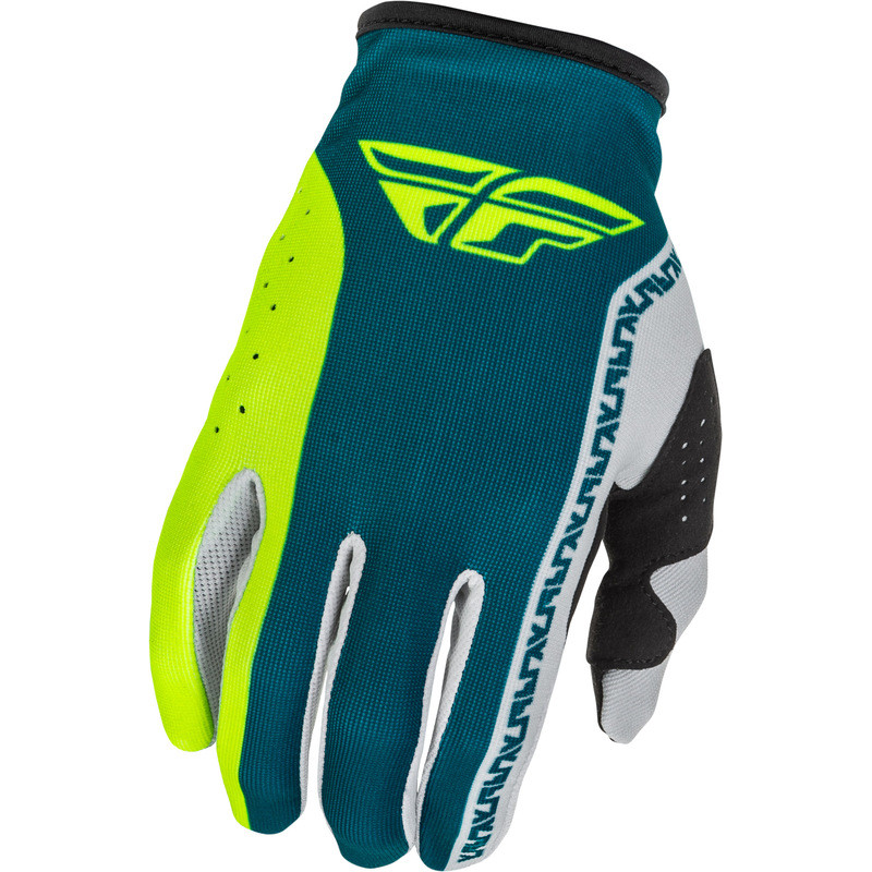 FLY RACING Lite Handschuhe - Grau/Lime/Teal