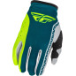 Gants FLY RACING Lite - gris/Lime/Teal Gants FLY RACING Lite - gris/Lime/Teal
