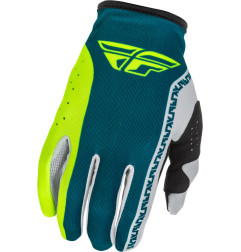 FLY RACING Lite Handschuhe - Grau/Lime/Teal