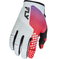 FLY RACING Kinetic Handschuhe - Grau/Rot/Lila/Schwarz