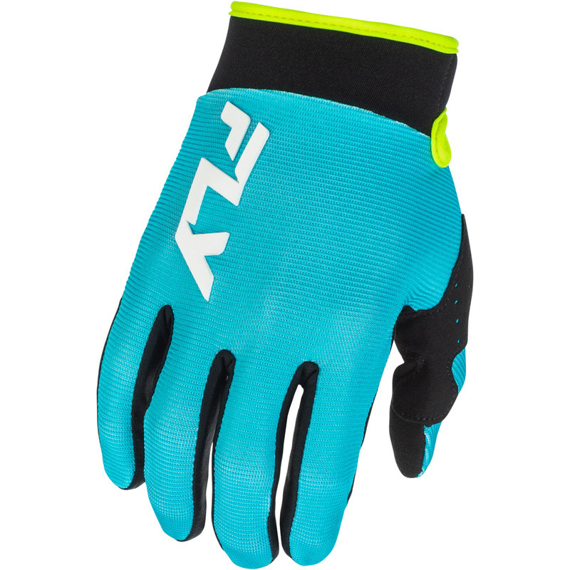 FLY RACING F-16 Gloves - Aqua/Black/White