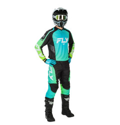 Guantes FLY RACING F-16 - Aqua/negro/blanco