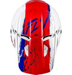 Casco infantil FLY RACING Kinetic Drip - rojo/blanco/azul
