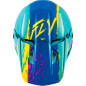 FLY RACING Kinetic Drip Jugend Helm - Turquoise/Rosa/Gelb