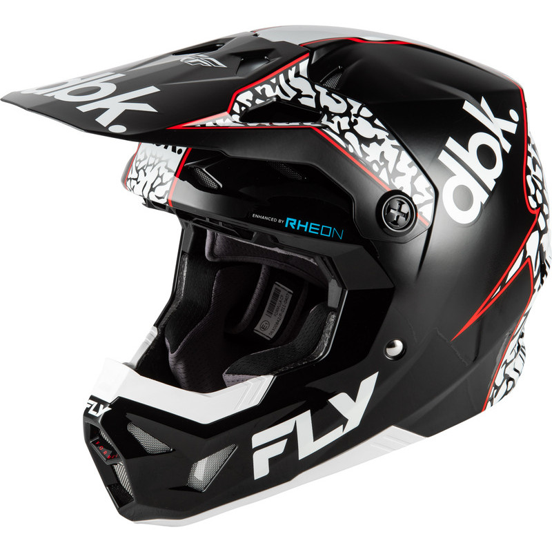 FLY RACING Formula CP Special Edition DBK Helmet - Black/White/Red