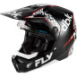 FLY RACING Formula CP Special Edition DBK Helm - Schwarz/Weiß/Rot