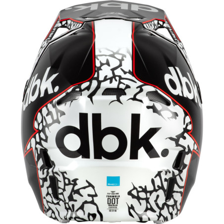 FLY RACING Formula CP Special Edition DBK Helm - Schwarz/Weiß/Rot