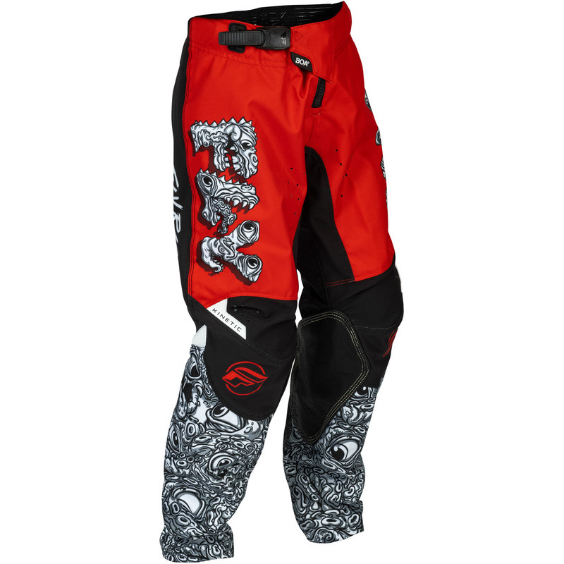 Pantalón infantil FLY RACING Kinetic Mutant - rojo/blanco/negro Pantalón infantil FLY RACING Kinetic Mutant - rojo/blanco/negro