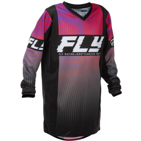 FLY RACING F-16 Youth Jersey - Black/Red/Purple