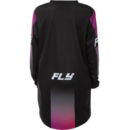 FLY RACING F-16 Jugend Jersey - Schwarz/Rot/Purple