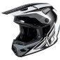 FLY RACING Kinetic Crest Helmet - Black/White/Grey