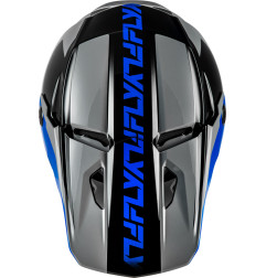 FLY RACING Kinetic Crest Helm - Grau/Schwarz/Blau