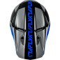 FLY RACING Kinetic Crest Helm - Grau/Schwarz/Blau