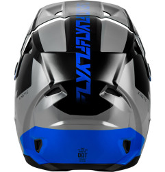 Casque FLY RACING Kinetic Crest - gris/noir/bleu