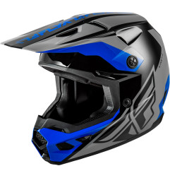 Casco FLY RACING Kinetic Crest - gris/negro/azul