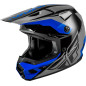 FLY RACING Kinetic Crest Helmet - Grey/Black/Blue