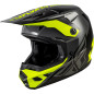 Casque FLY RACING Kinetic Crest - gris/noir/jaune fluo