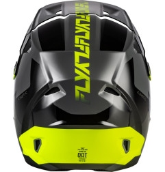 FLY RACING Kinetic Crest Helm - Grau/Schwarz/Neon Gelb