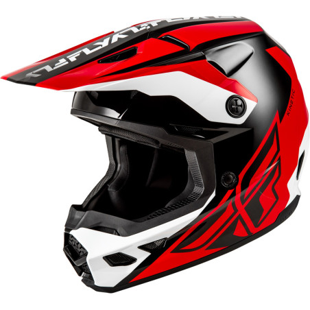 FLY RACING Kinetic Crest Helmet - Red/Black/White
