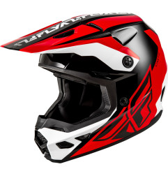 FLY RACING Kinetic Crest Helmet - Red/Black/White