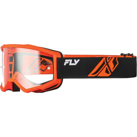 Masque FLY RACING Focus noir/orange - écran clair
