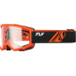 Gafas FLY RACING Focus negro/naranja - Lente transparente Gafas FLY RACING Focus negro/naranja - Lente transparente