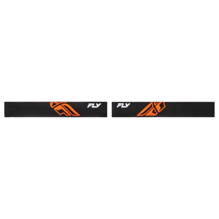 FLY RACING Focus Brille Schwarz/Orange- Klares Glas